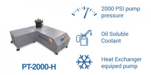 PT-2000-H pump PressureTech with oil coolant and heat exchanger